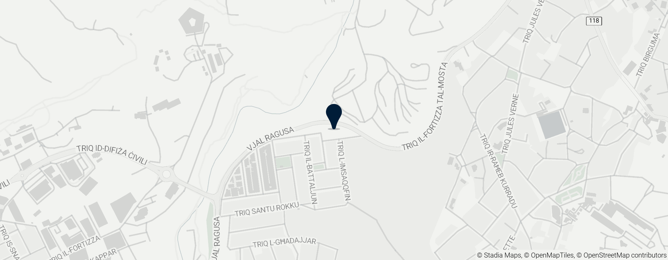 Map of Wied Filep Dolmen