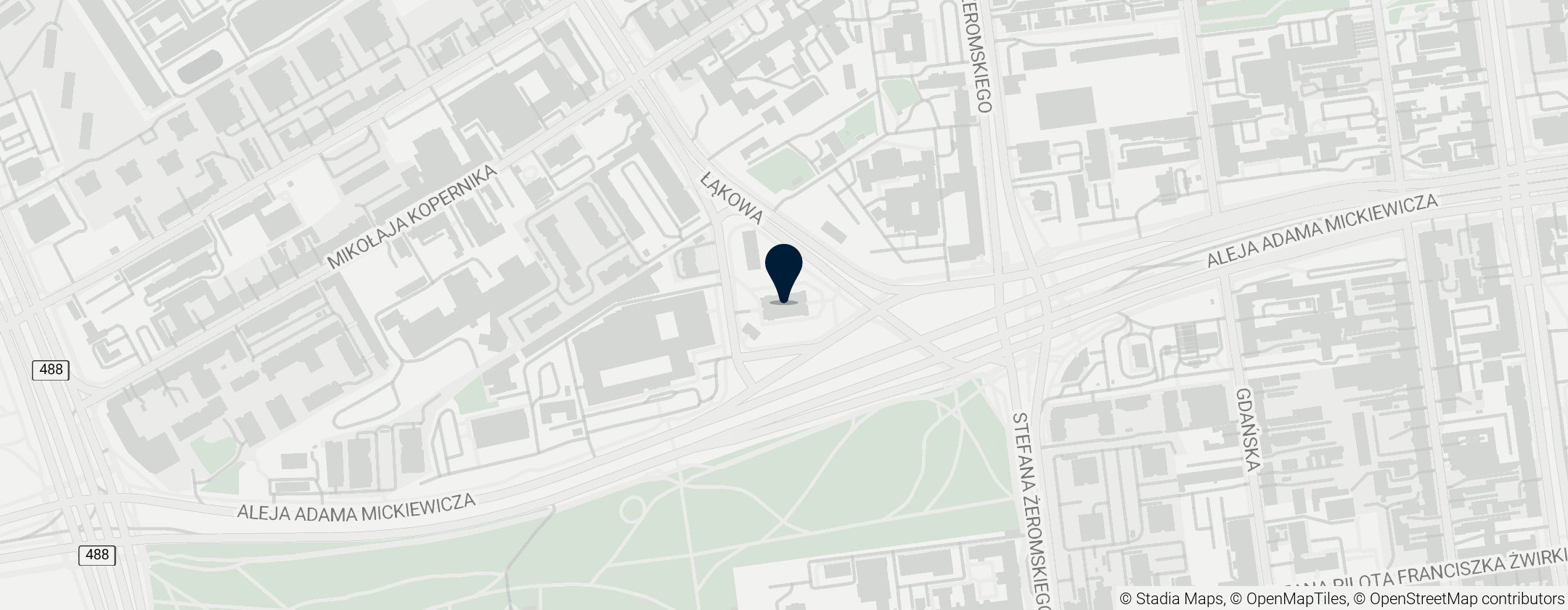 Map of Kościół Matki Boskiej Zwycięskiej w Łodzi