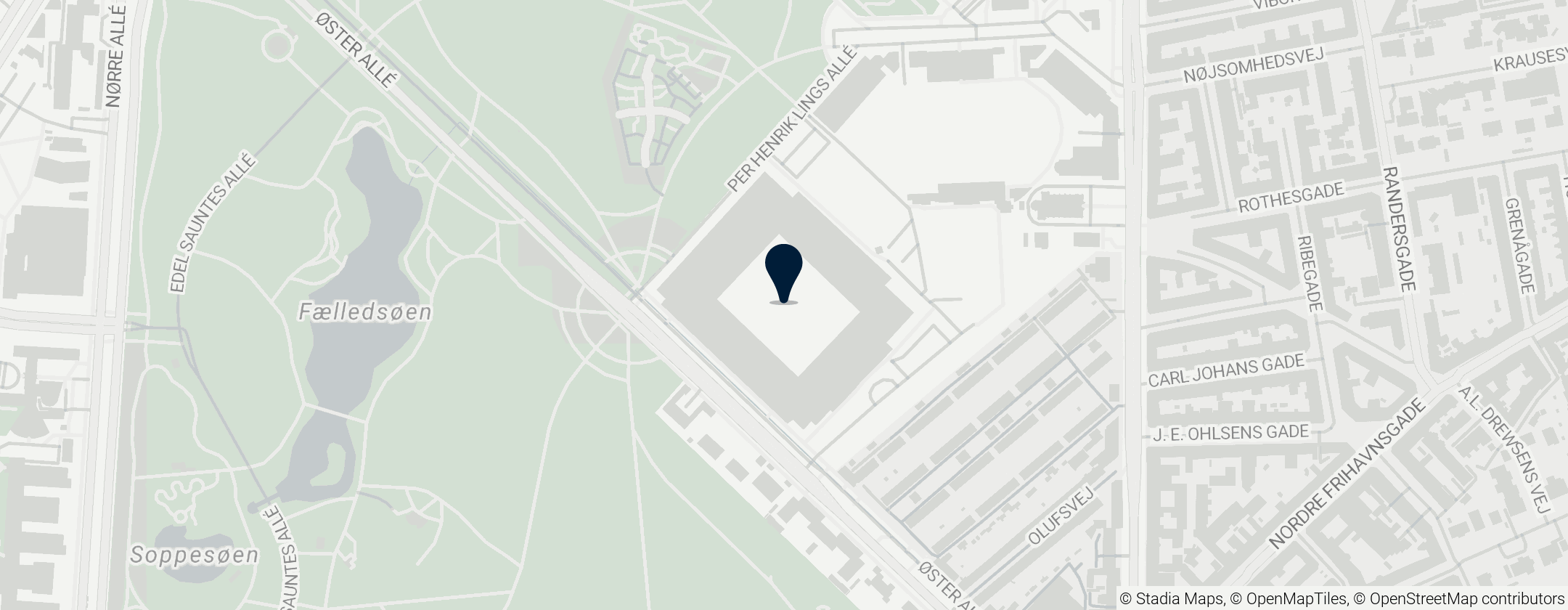 Map of Stadio Parken