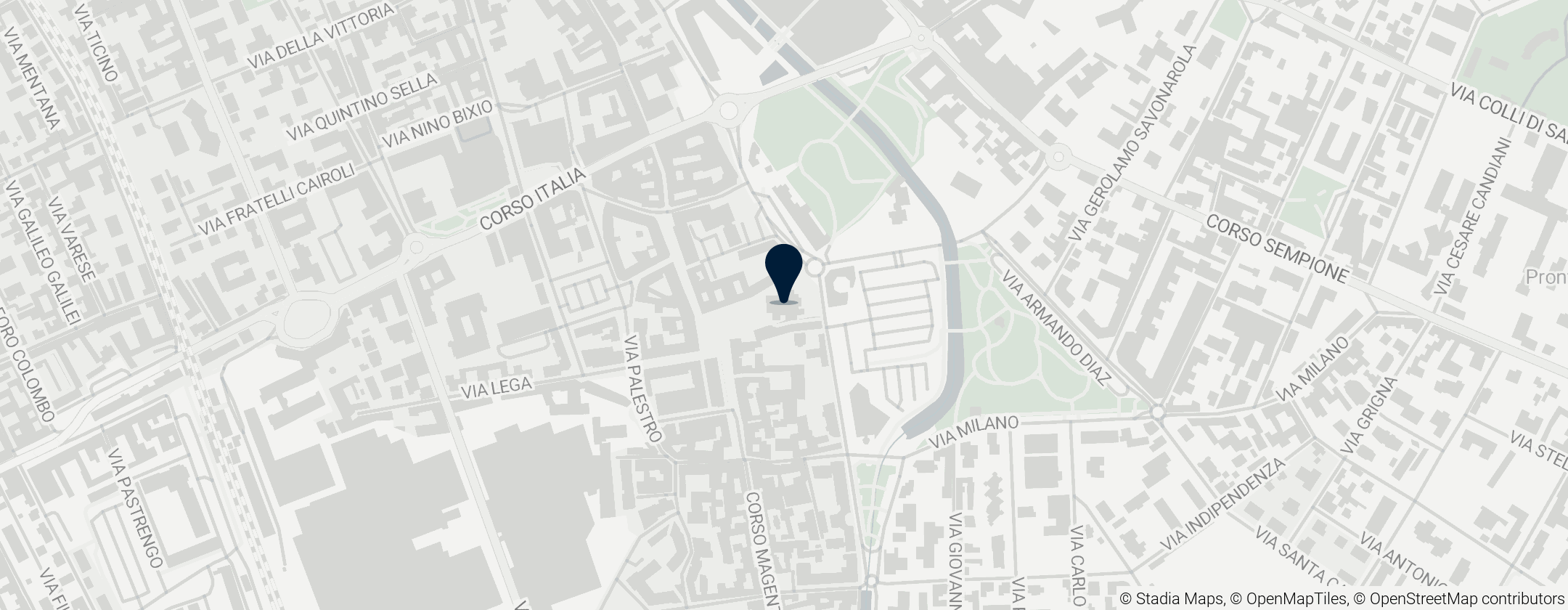 Map of Basilica of San Magno, Legnano