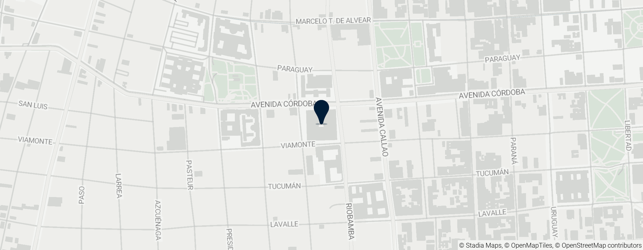 Map of Palacio de Aguas Corrientes