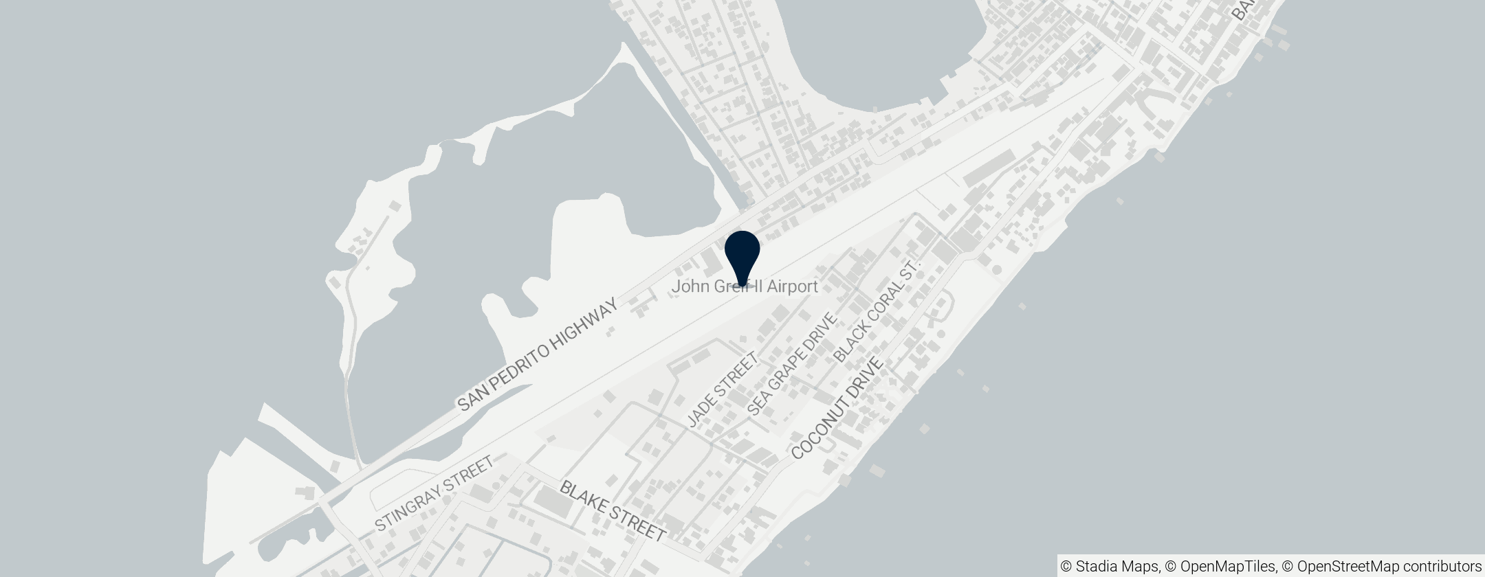 Map of John Greif II Airport