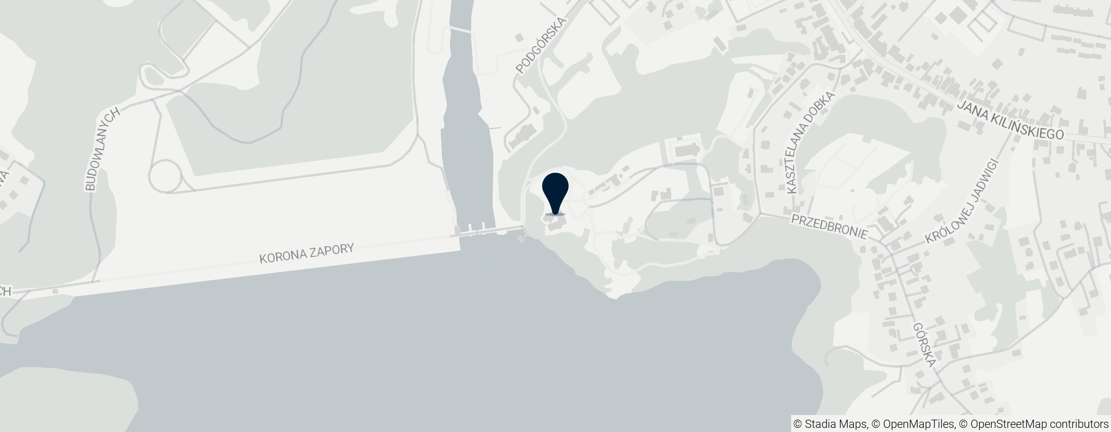 Map of Dobczyce Castle