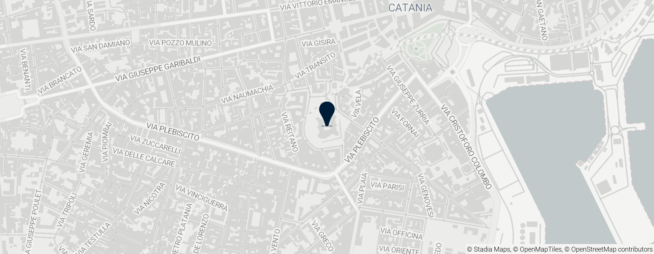 Map of Castello Ursino