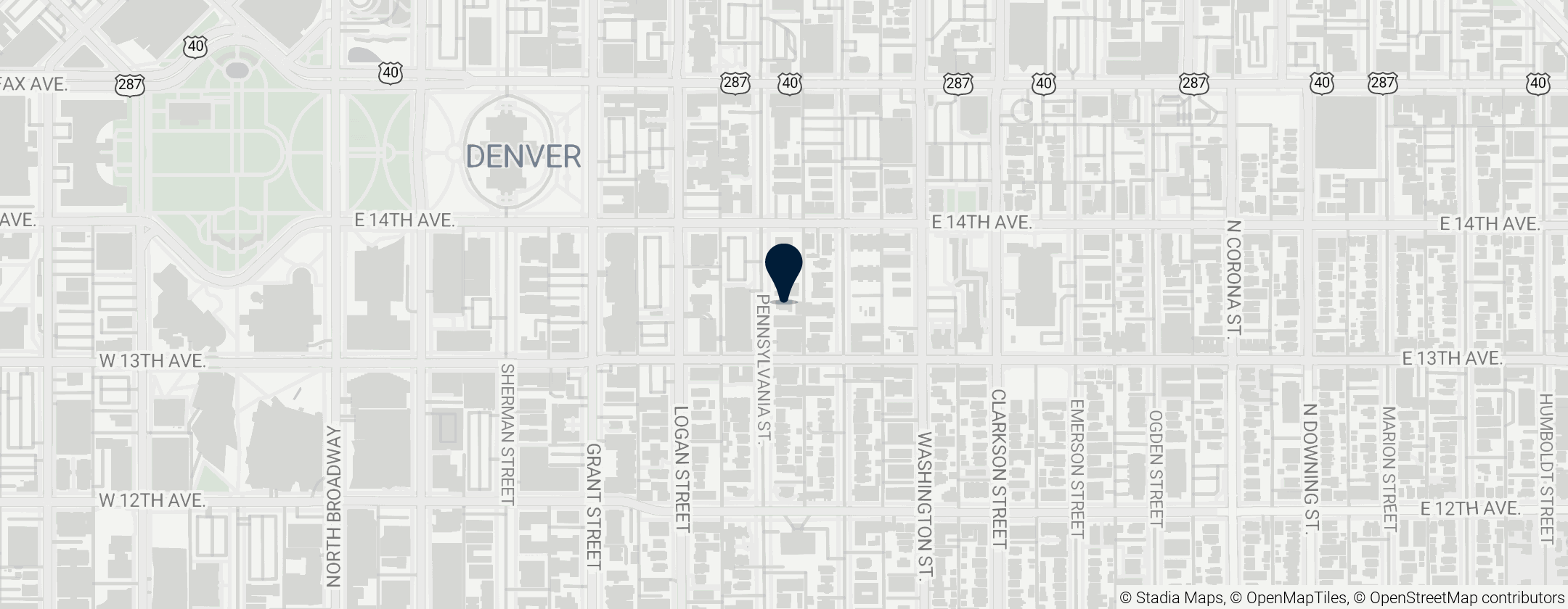 Map of Molly Brown House Museum