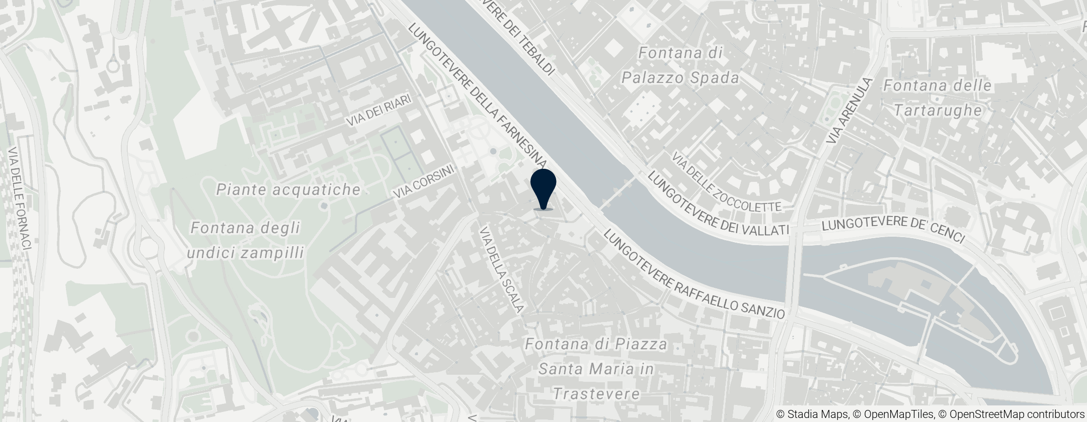 Map of San Giovanni della Malva in Trastevere