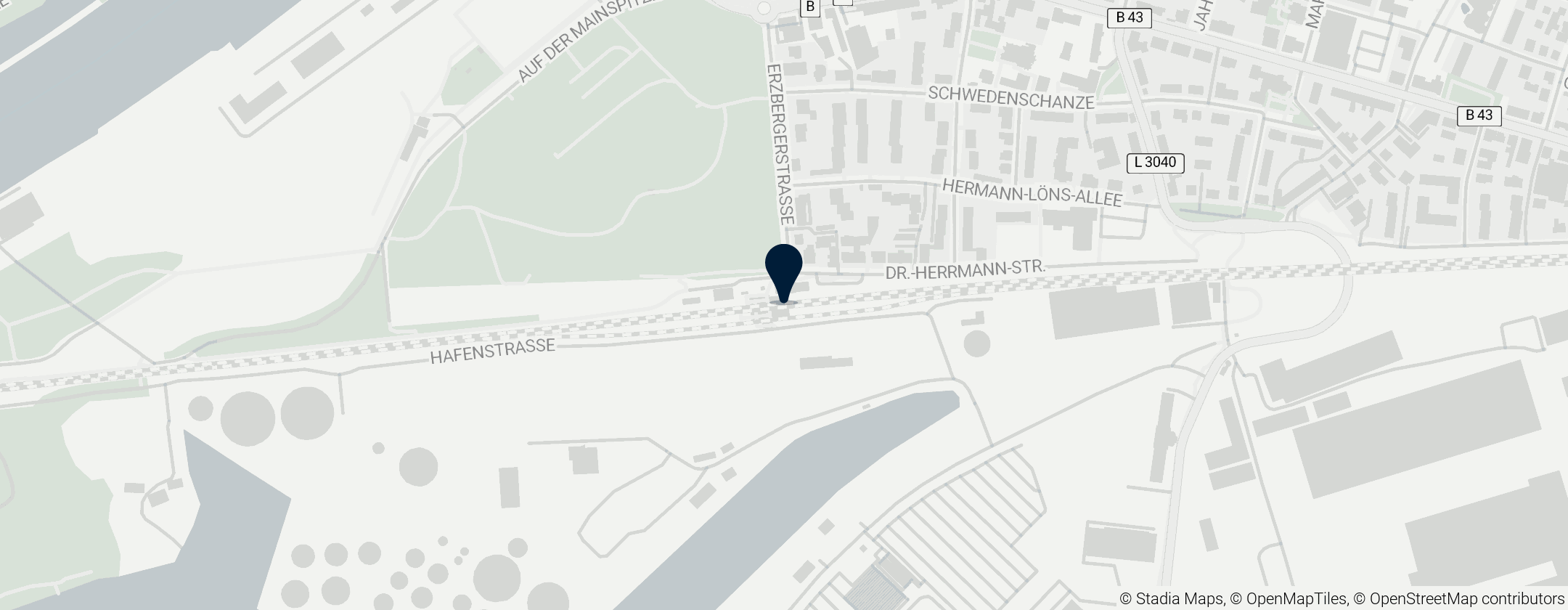 Map of Mainz-Gustavsburg