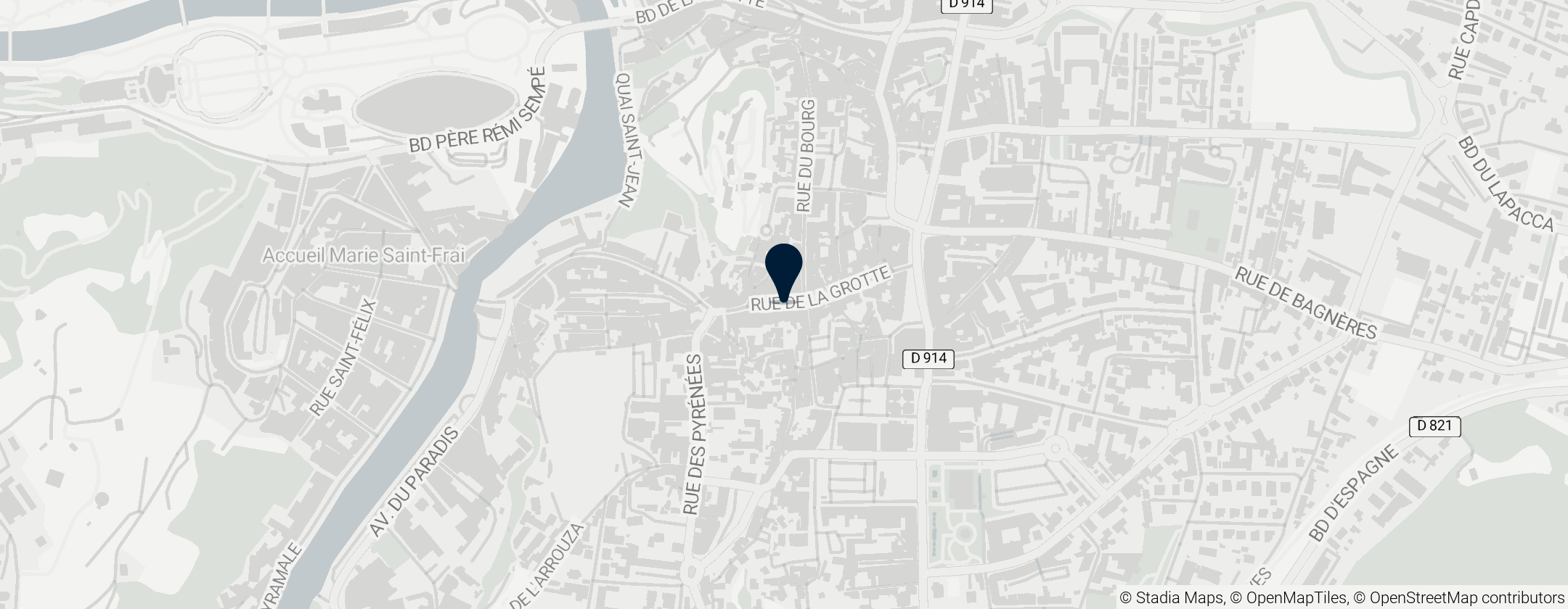 Map of Panorama of the Life of Saint Bernadette