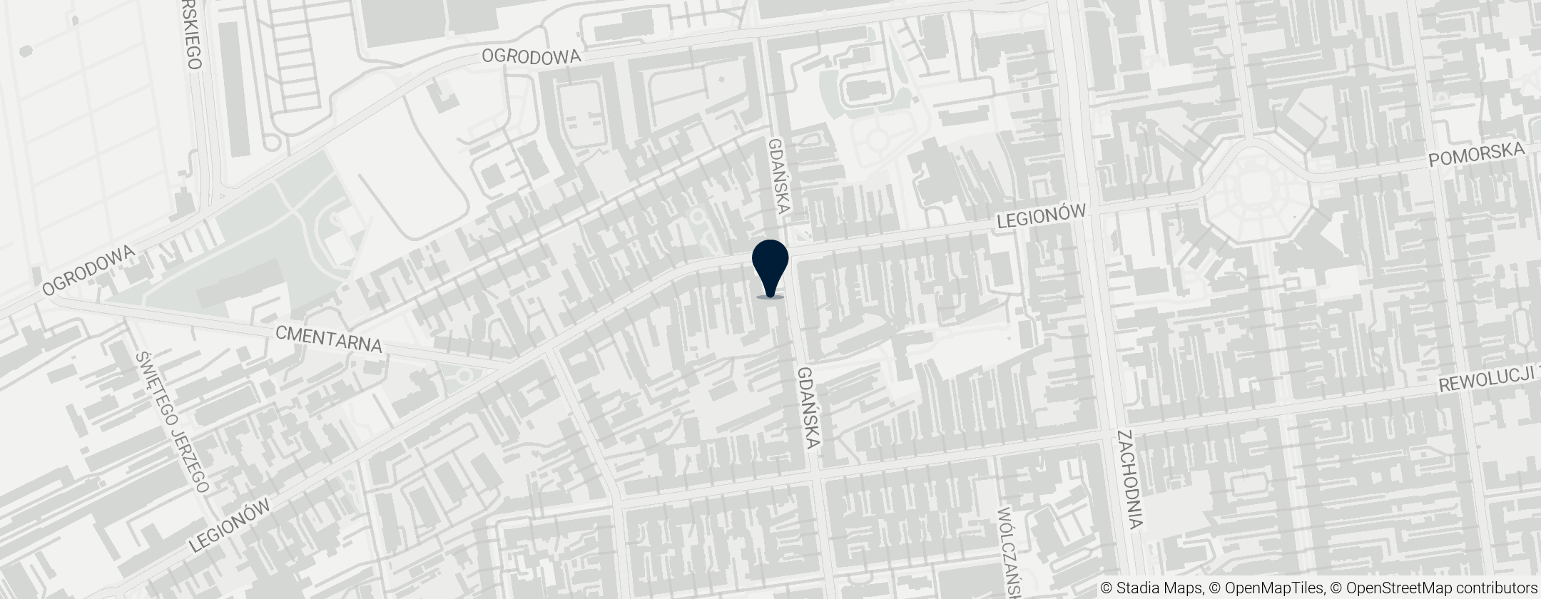 Map of Muzeum Tradycji Niepodległościowych w Łodzi