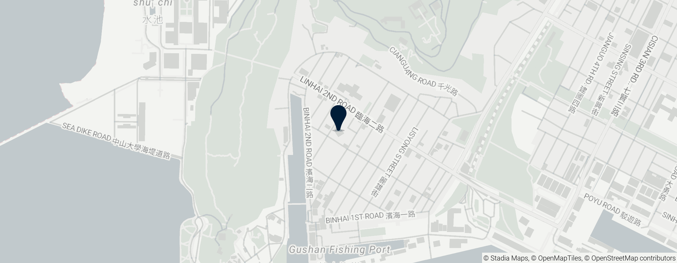 Map of Gushan Daitian Temple