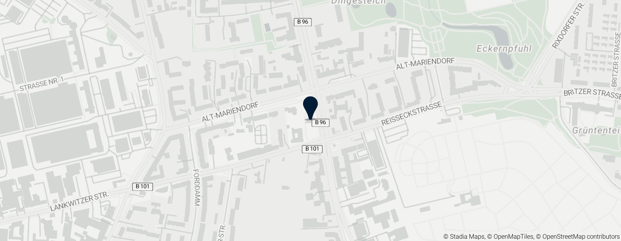 Map of Dorfkirche Mariendorf