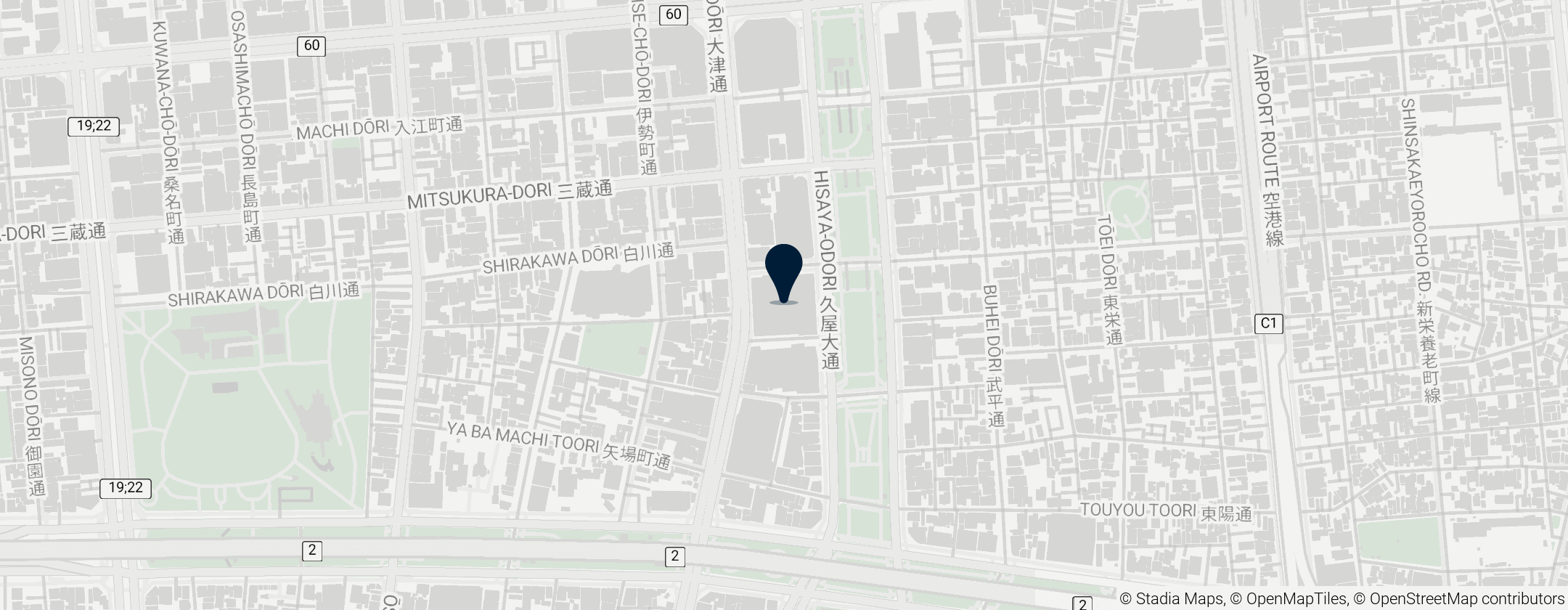 Map of Matsuzakaya Nagoya Department Store