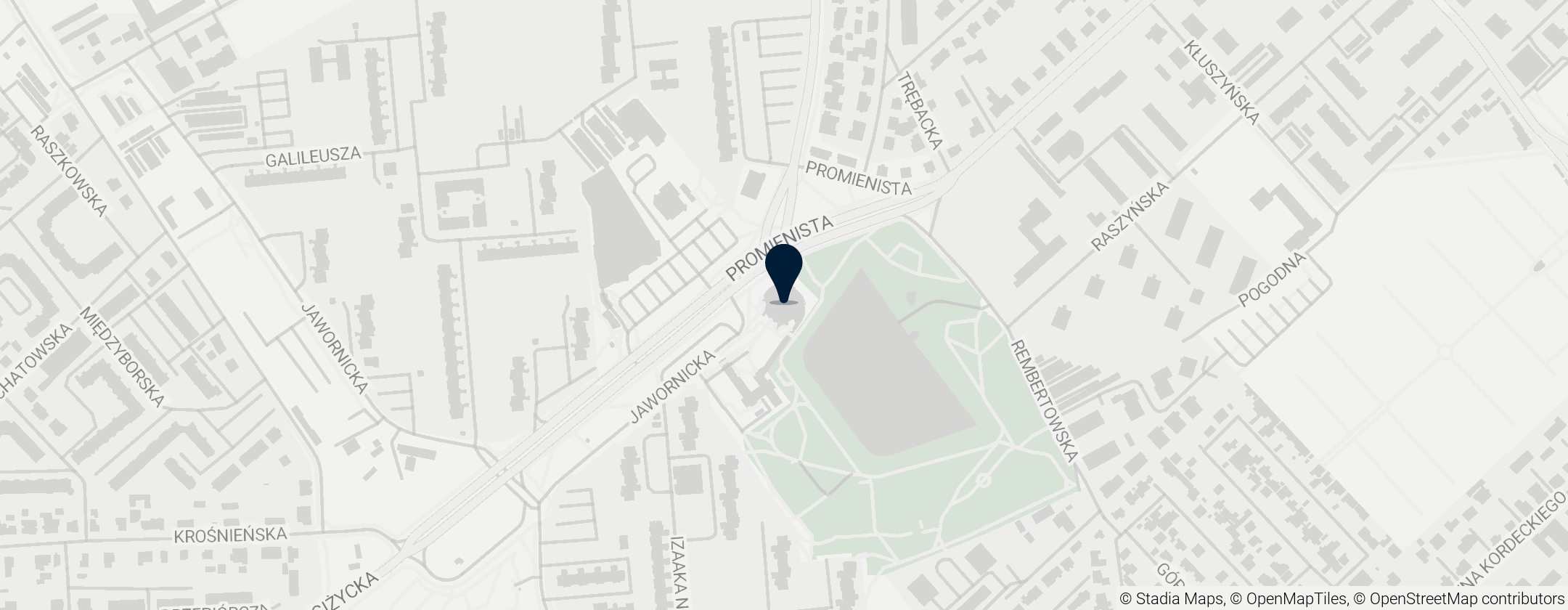 Map of Kościół Świętej Rodziny w Poznaniu