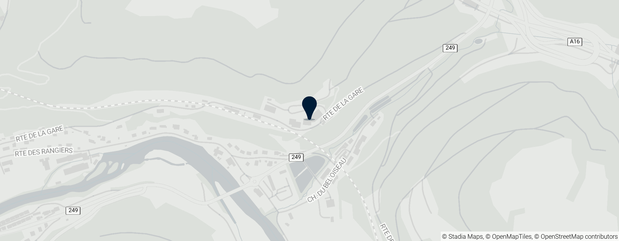 Map of Mont Terri Rock Laboratory