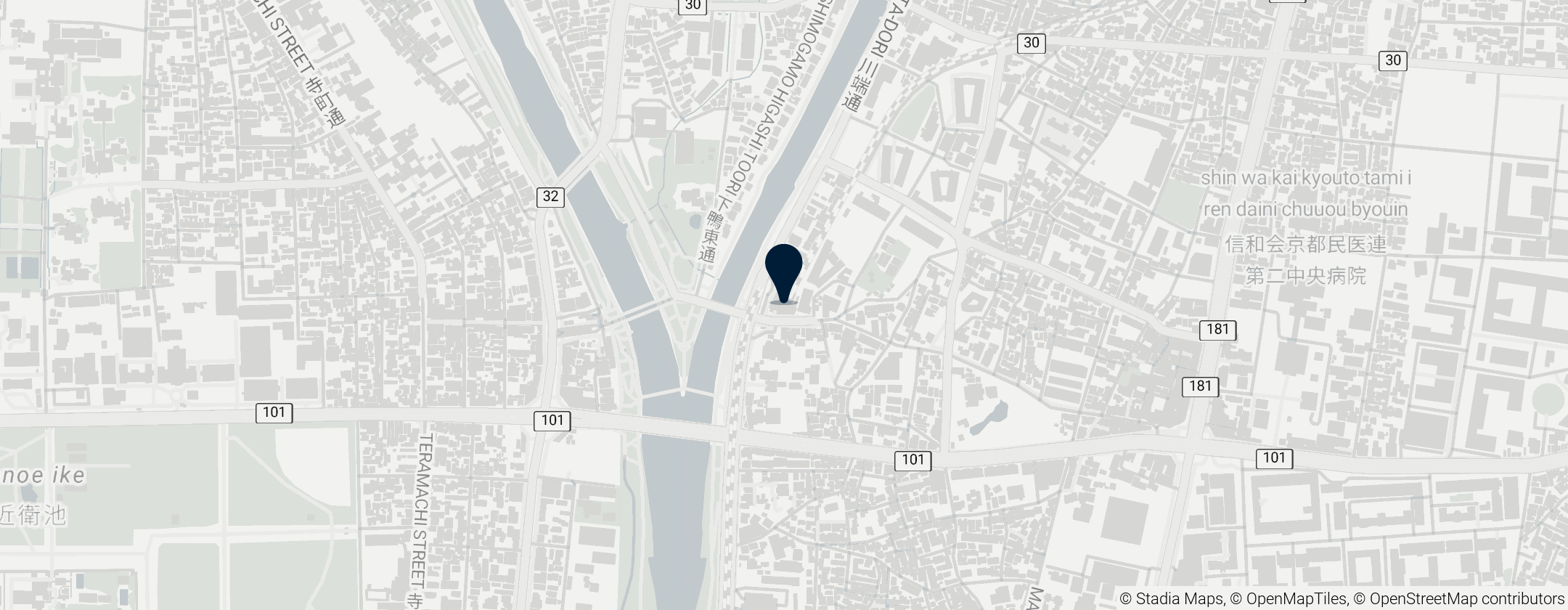 Map of Demachiyanagi