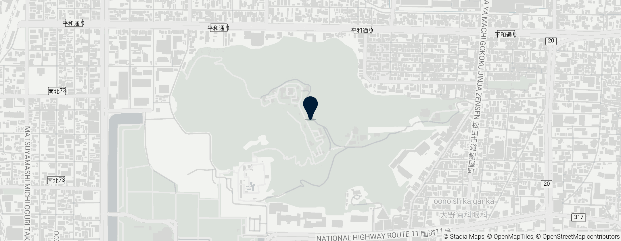 Map of Замок Мацуяма