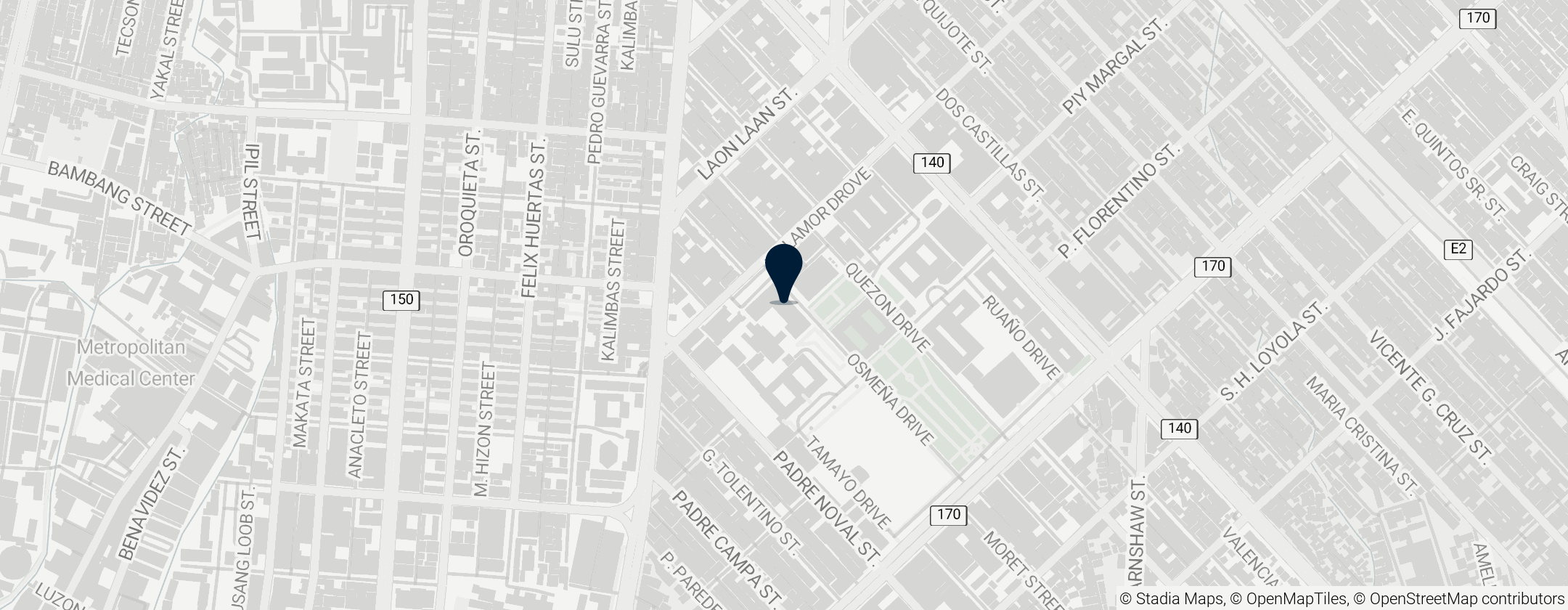 Map of University of Santo Tomas High School