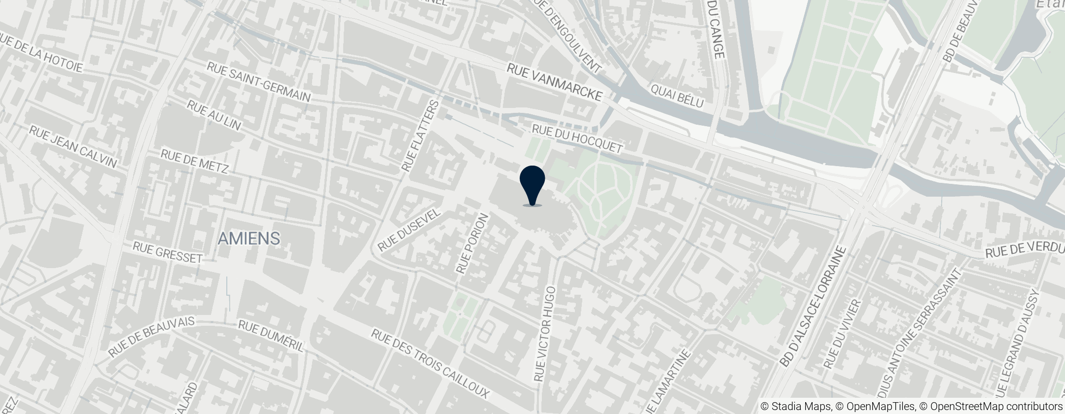 Map of Catedral de Notre-Dame de Amiens