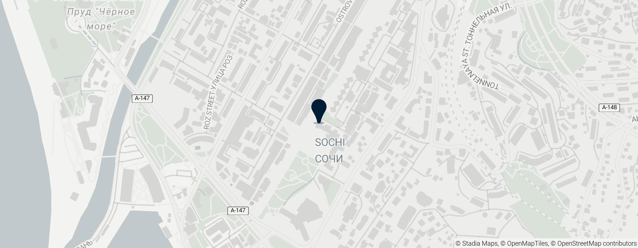 Map of Museum of Sochi Sport Honour