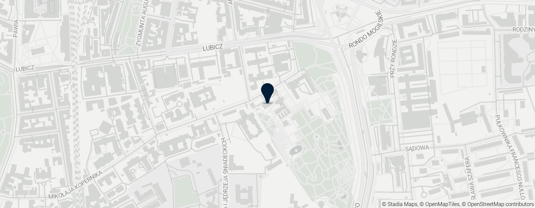 Map of Collegium Śniadeckiego Uniwersytetu Jagiellońskiego