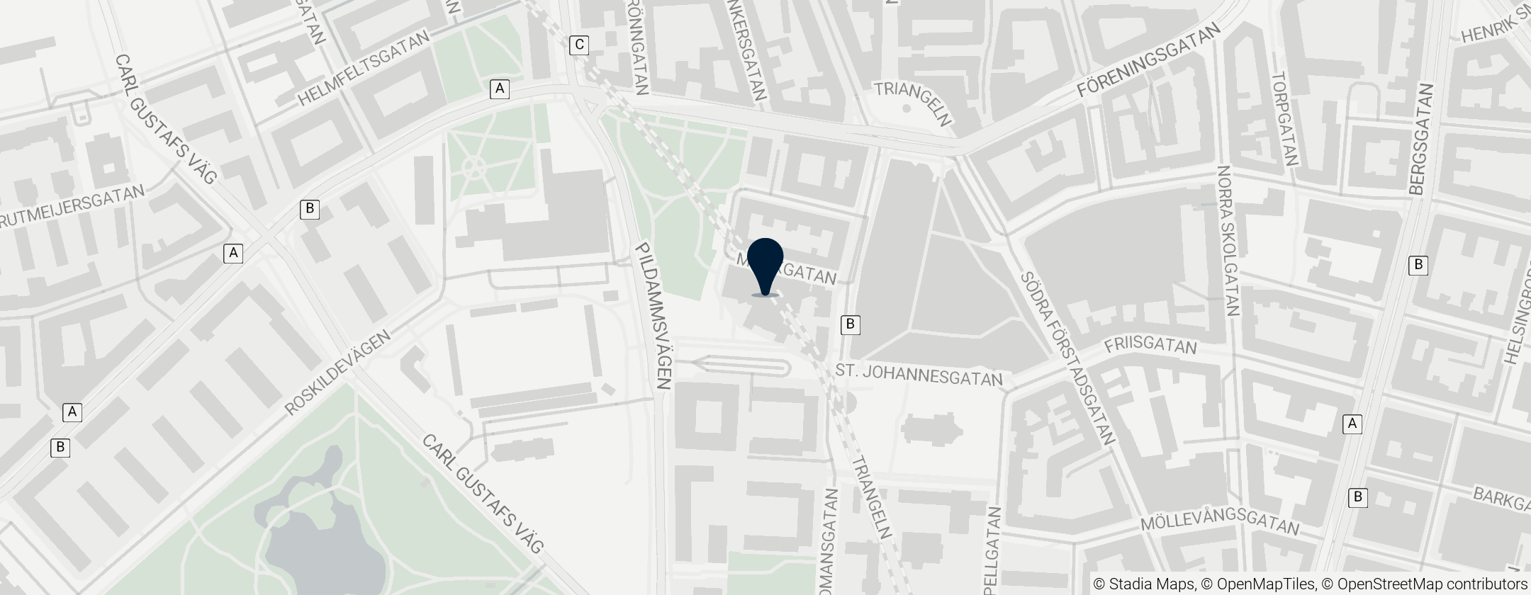 Map of Malmö Konsthall