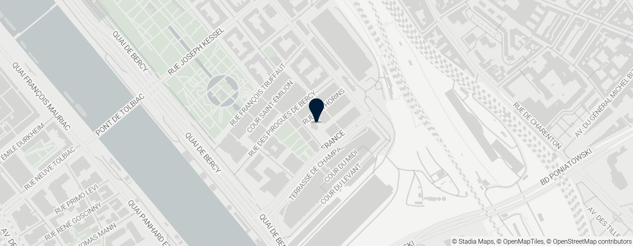 Map of Skladiště Bercy