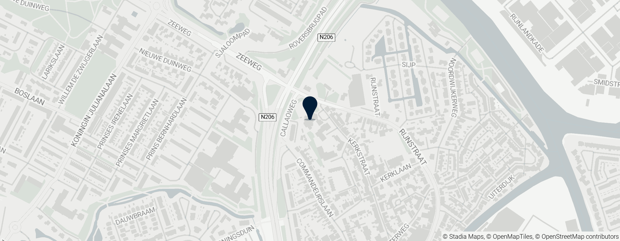 Map of Johan de Doperkerk