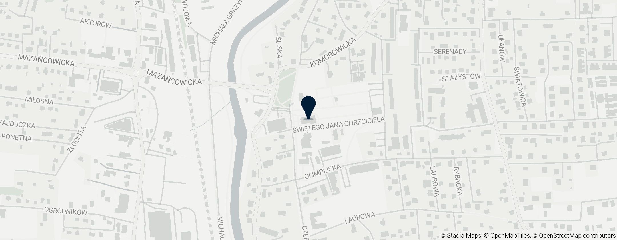 Map of Kościół św. Jana Chrzciciela w Bielsku-Białej