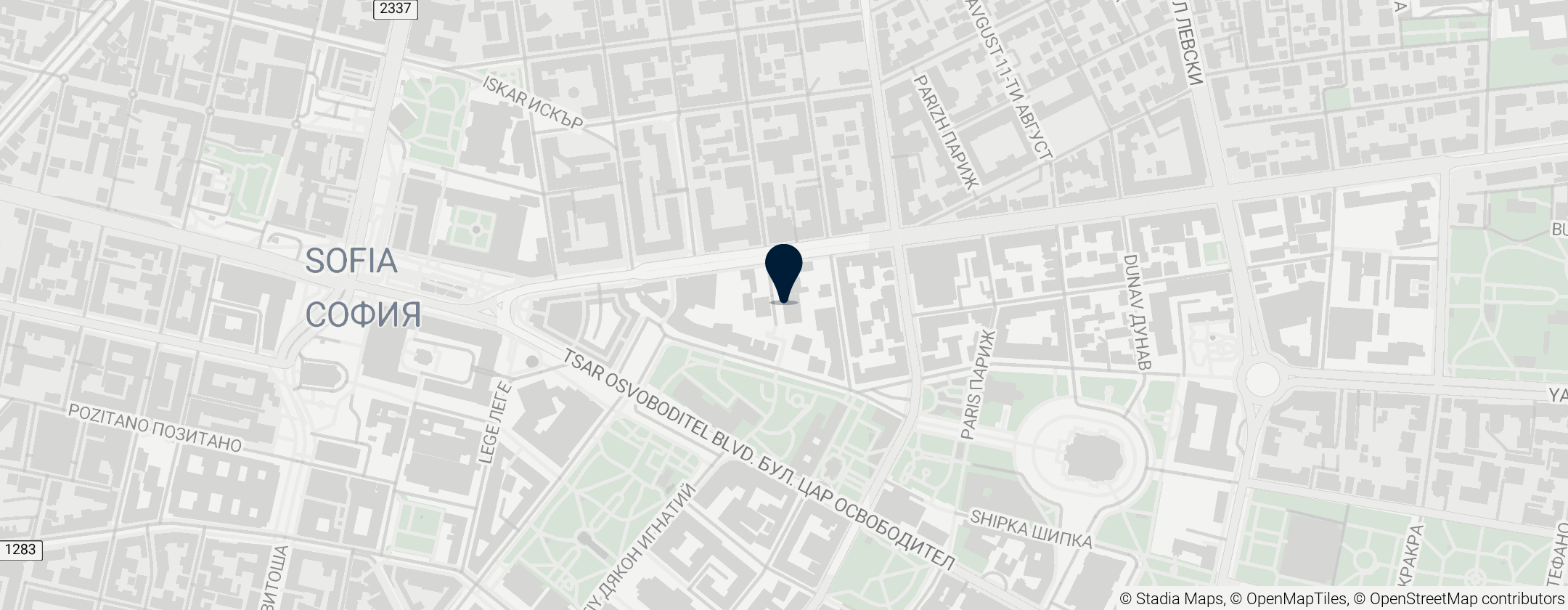 Map of Anfiteatro de Serdica