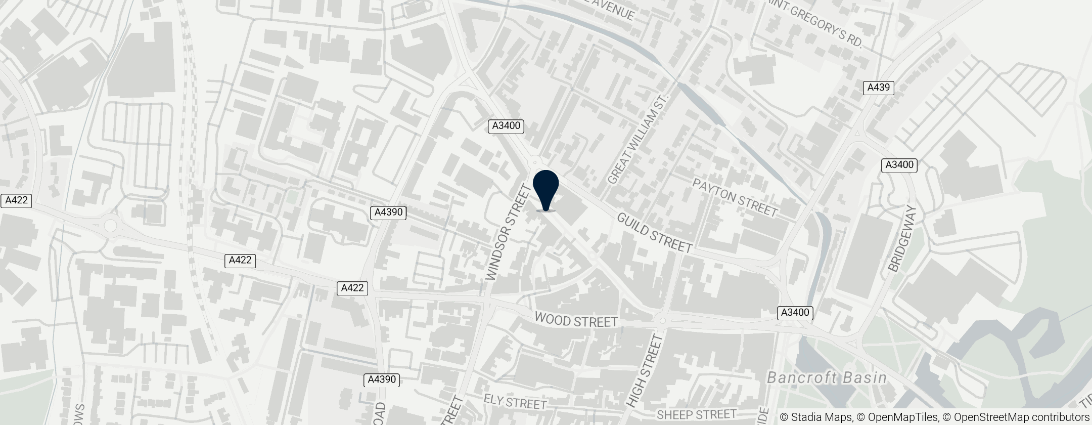Map of The Wyrd Museum and Henley Street Theatre