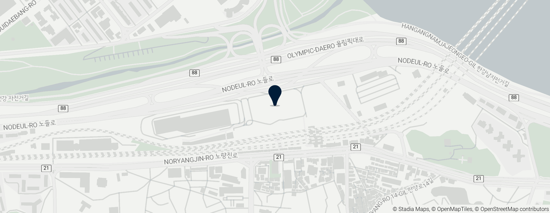 Map of Noryangjin Fisheries Wholesale Market