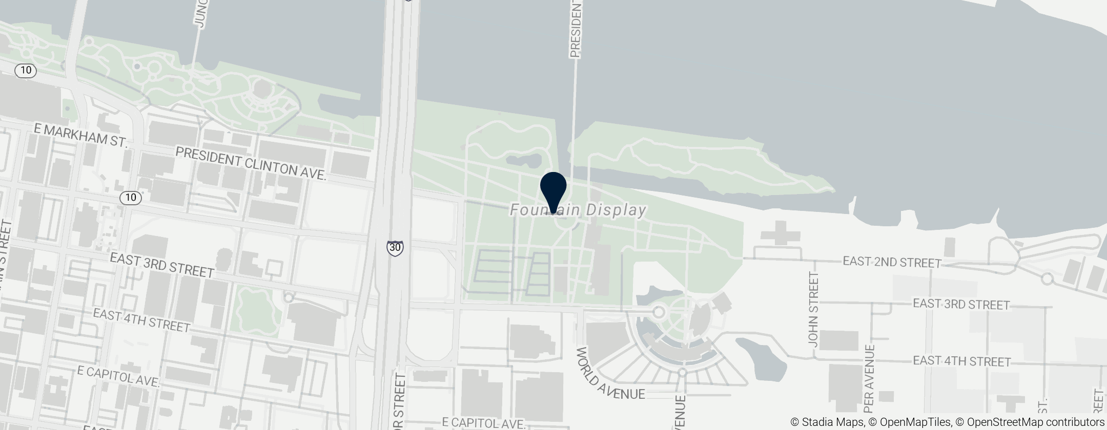 Map of William J Clinton Presidential Park