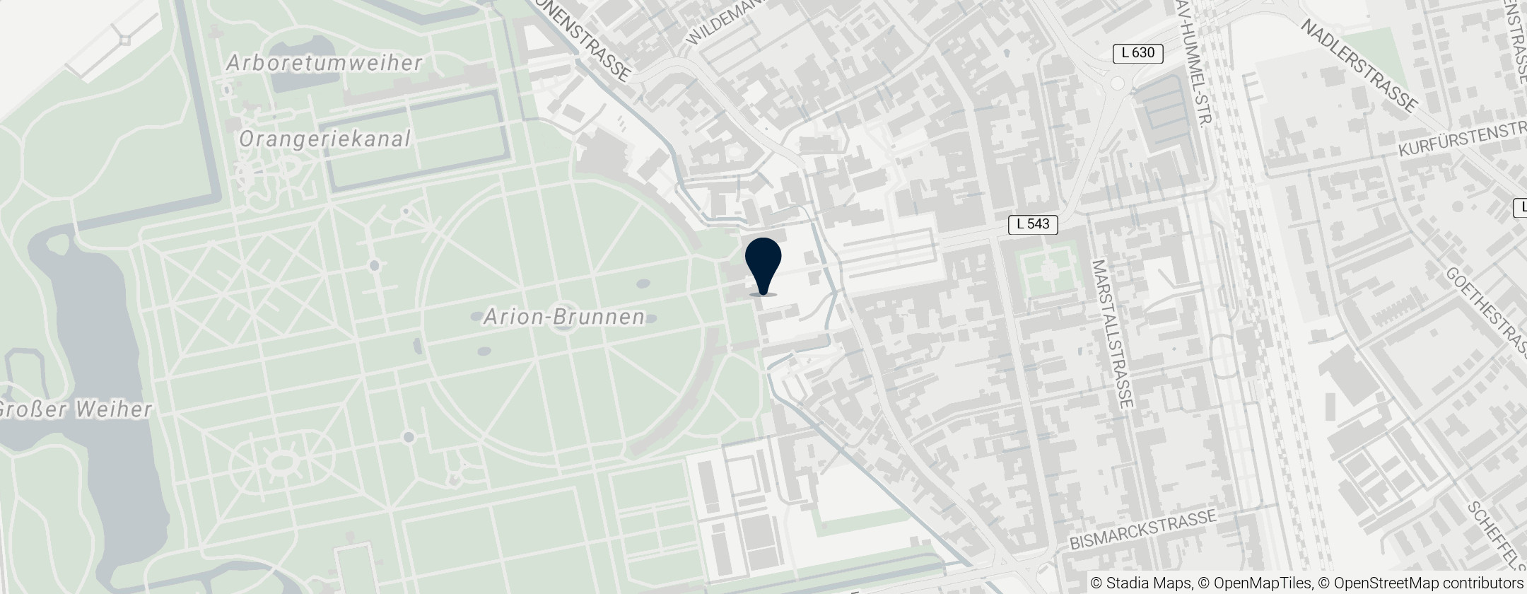 Map of Schloss Schwetzingen