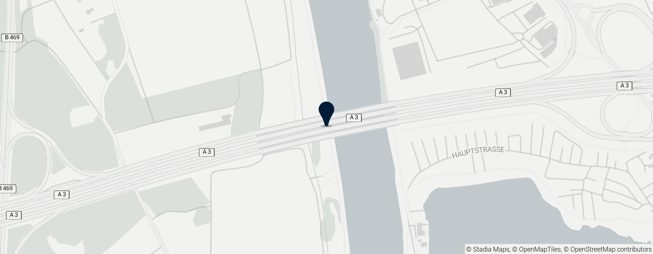 Map of Mainbrücke Stockstadt