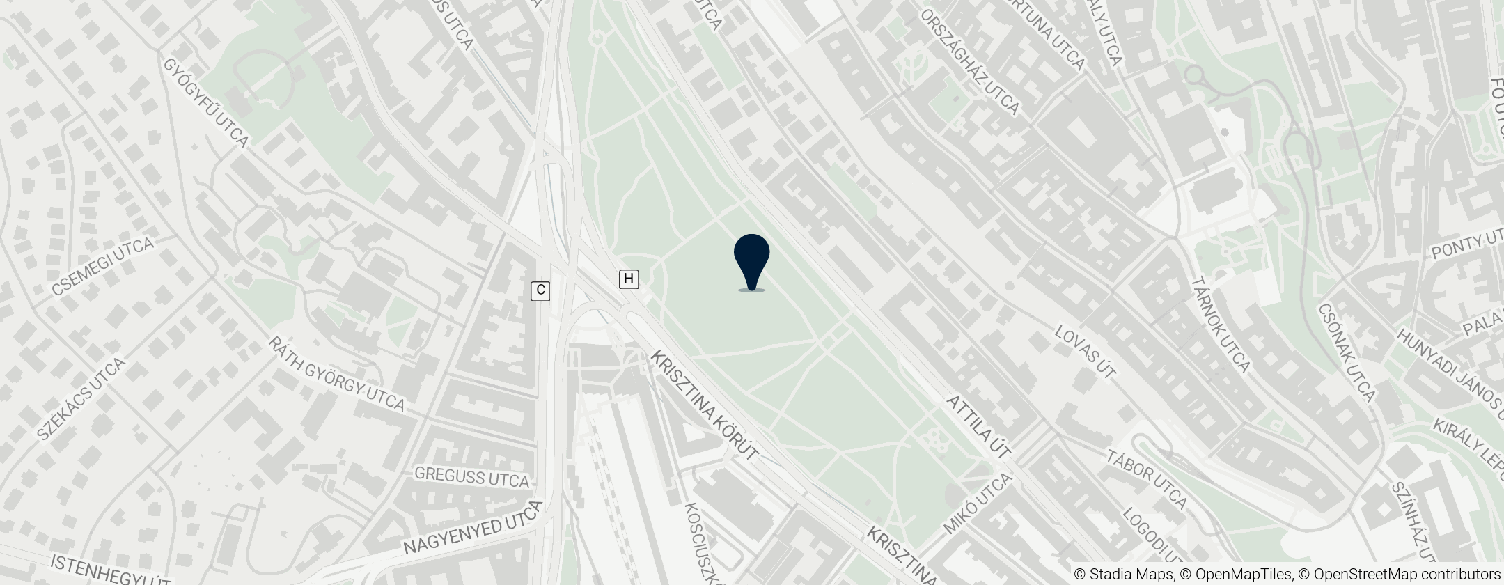 Map of Parque Vérmező