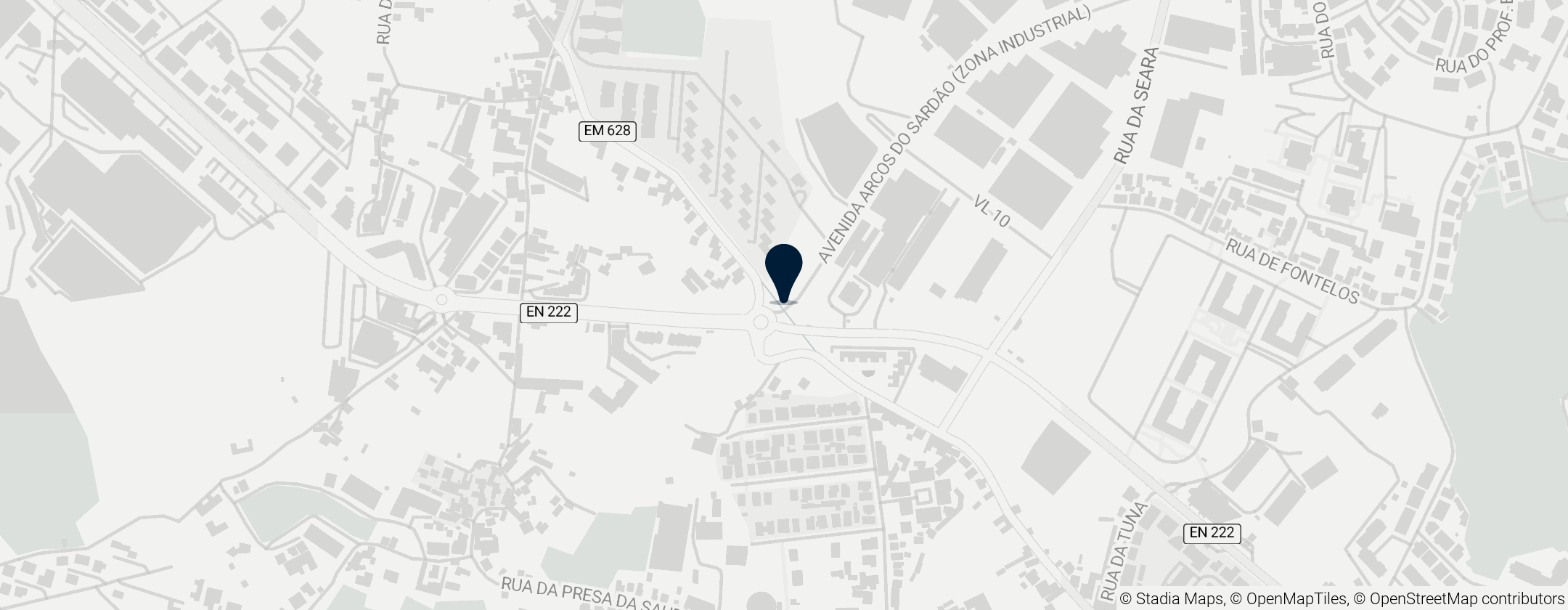 Map of Arcos do Sardão Aqueduct