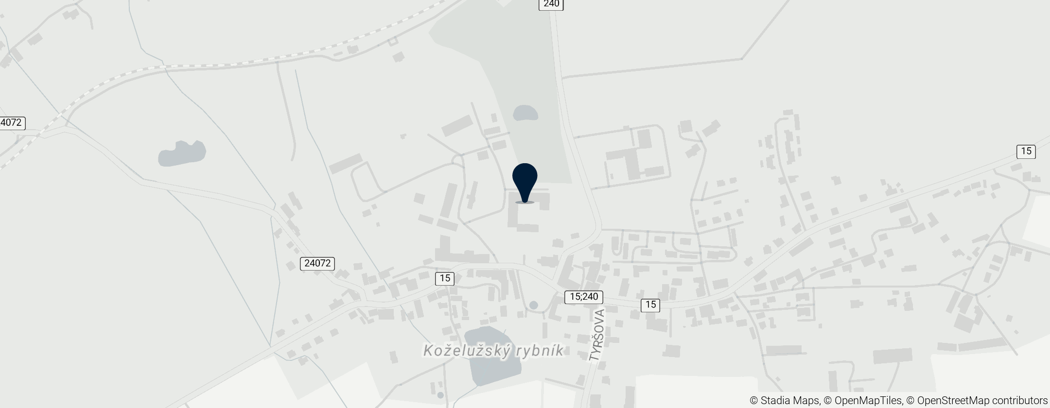 Map of zámek Liběšice