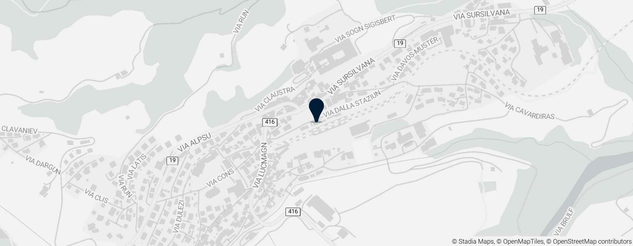 Map of Disentis/Mustér railway station