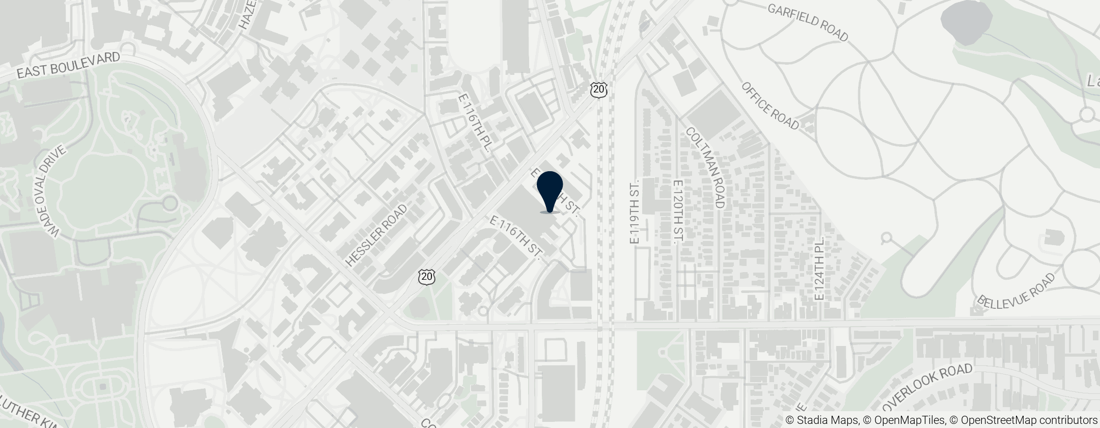 Map of Cleveland Institute of Art