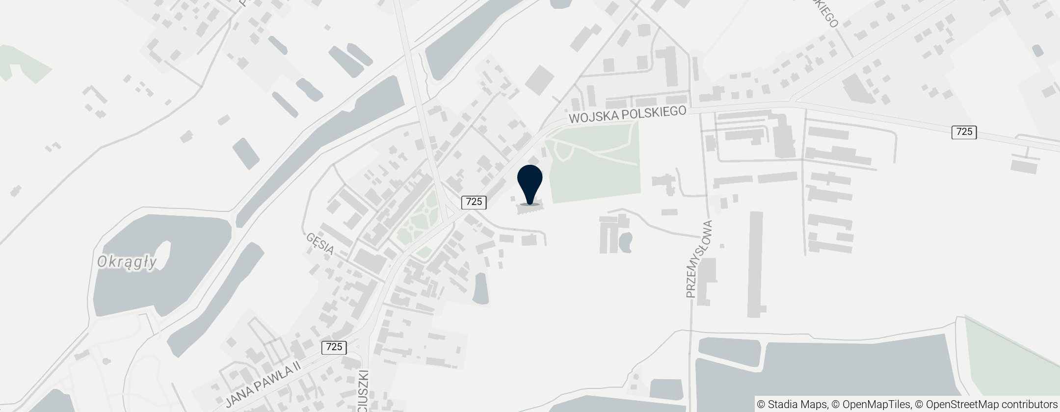 Map of Kościół św. Wojciecha w Białej Rawskiej