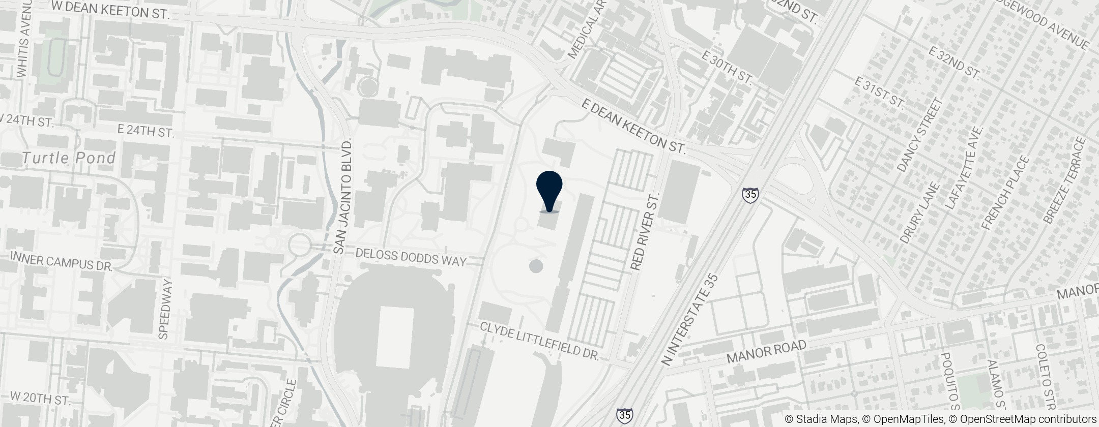 Map of Lyndon Baines Johnson Library & Museum