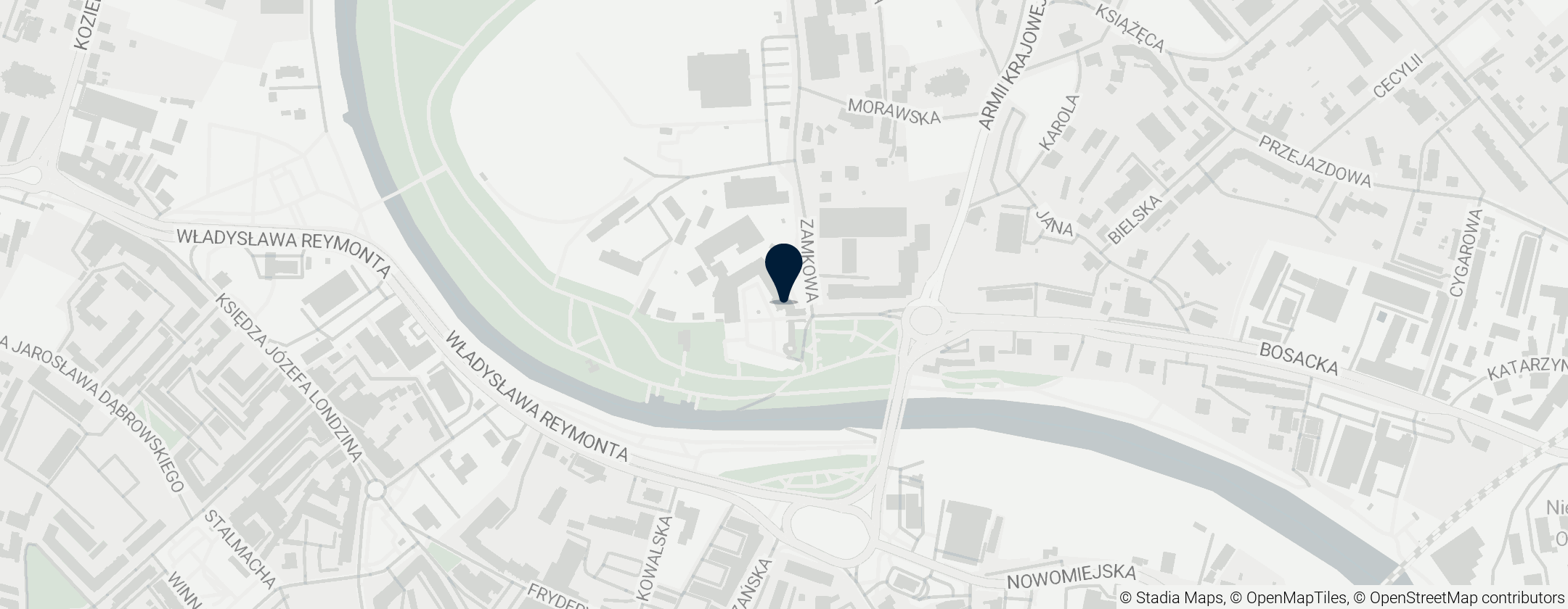 Map of Kaplica zamkowa pw. św. Tomasza Kantuaryjskiego w Raciborzu