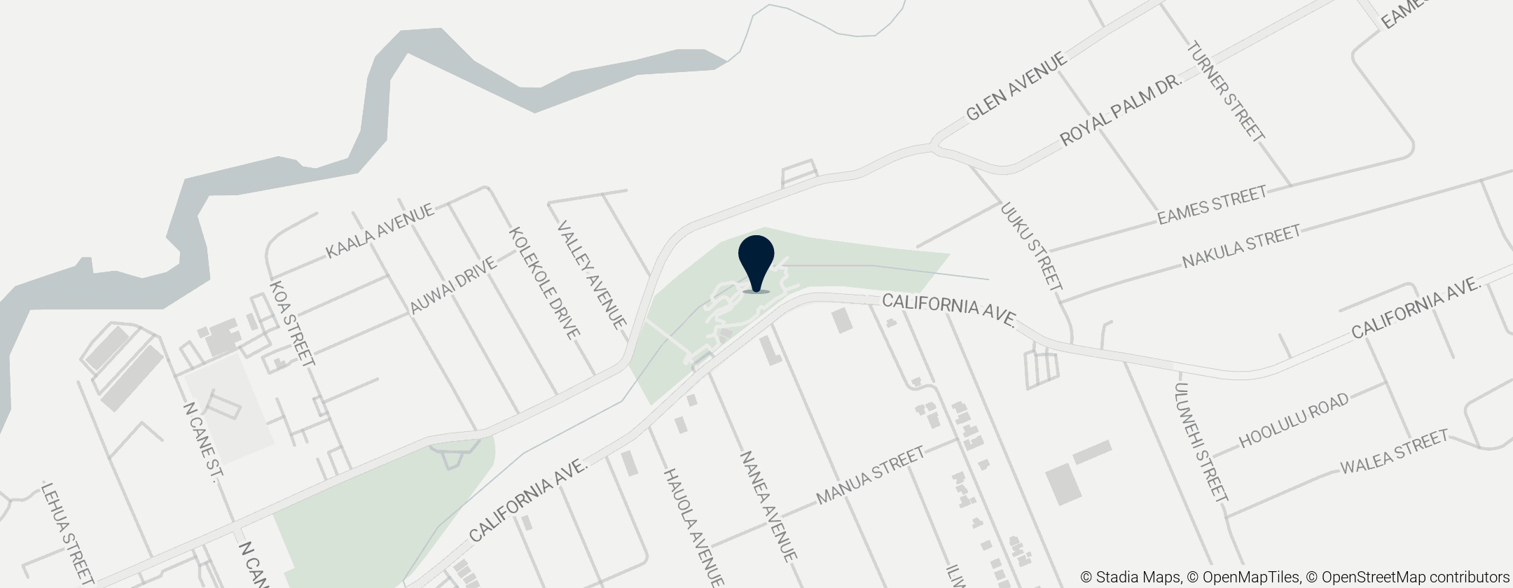 Map of Wahiawa Botannical Garden