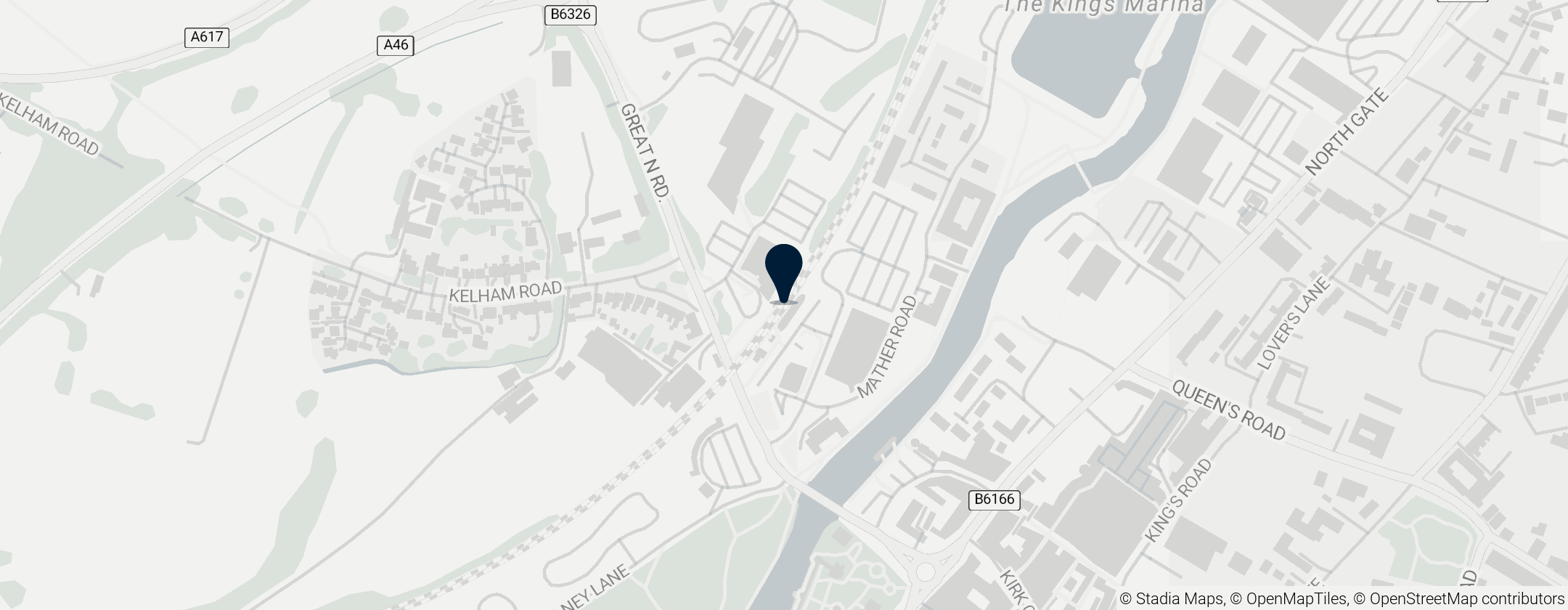 Map of Newark Castle