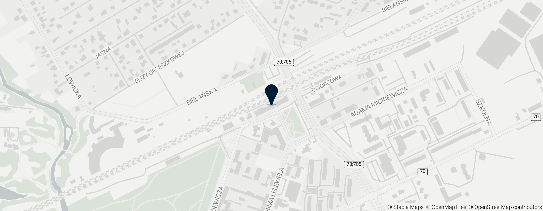 Map of Station Skierniewice