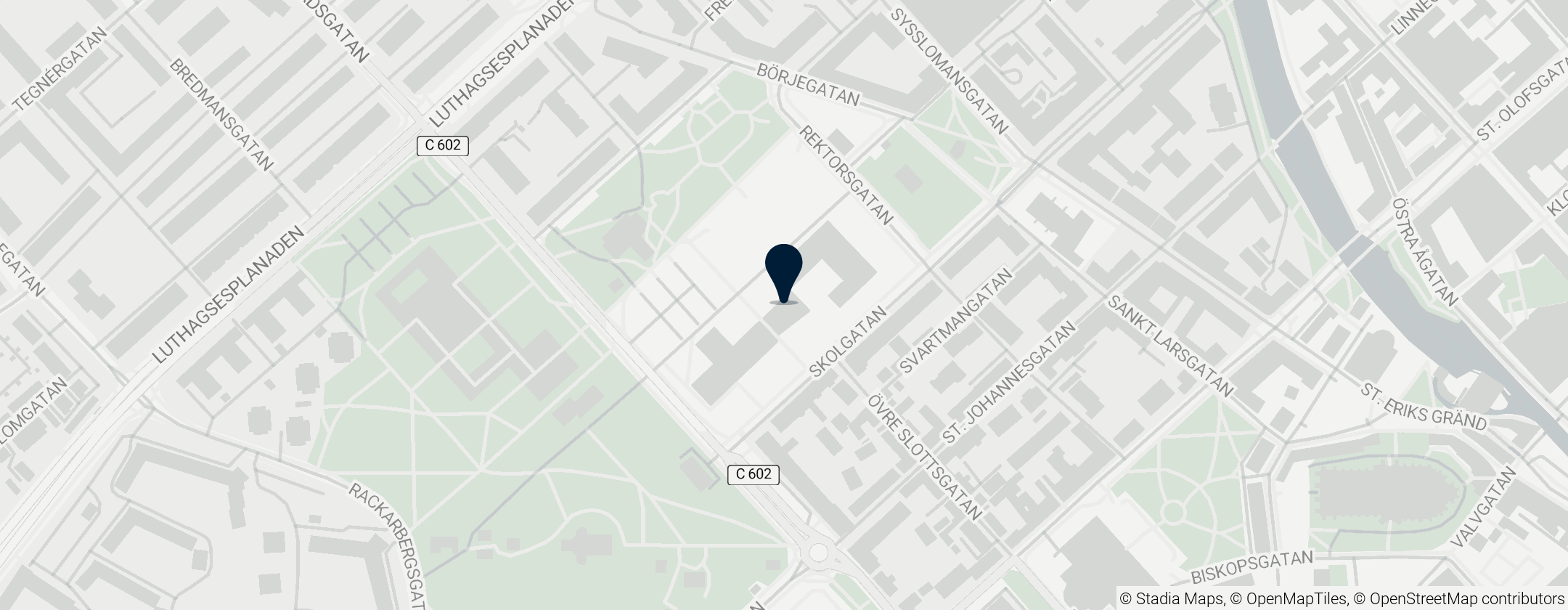 Map of Katedralskolan, Uppsala