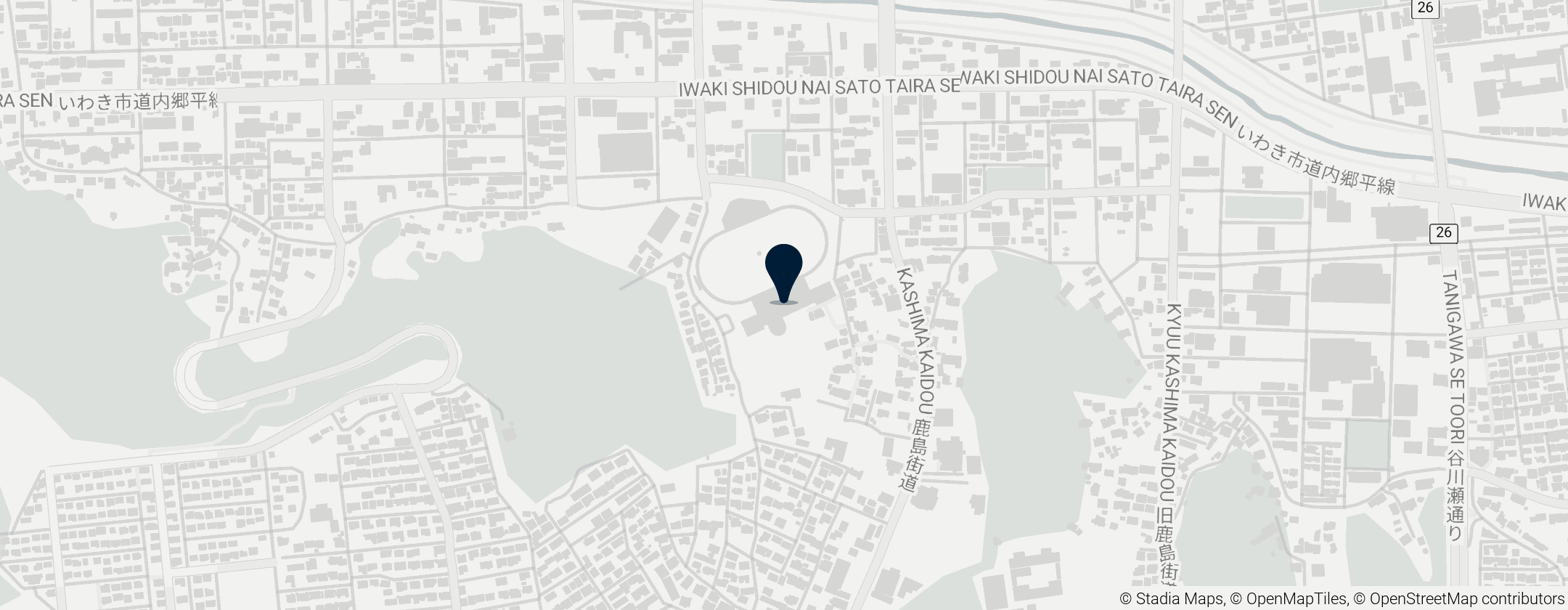 Map of Iwaki-Taira Velodrome