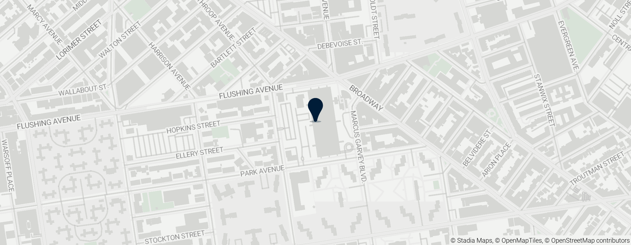 Map of NYC Health + Hospitals/Woodhull