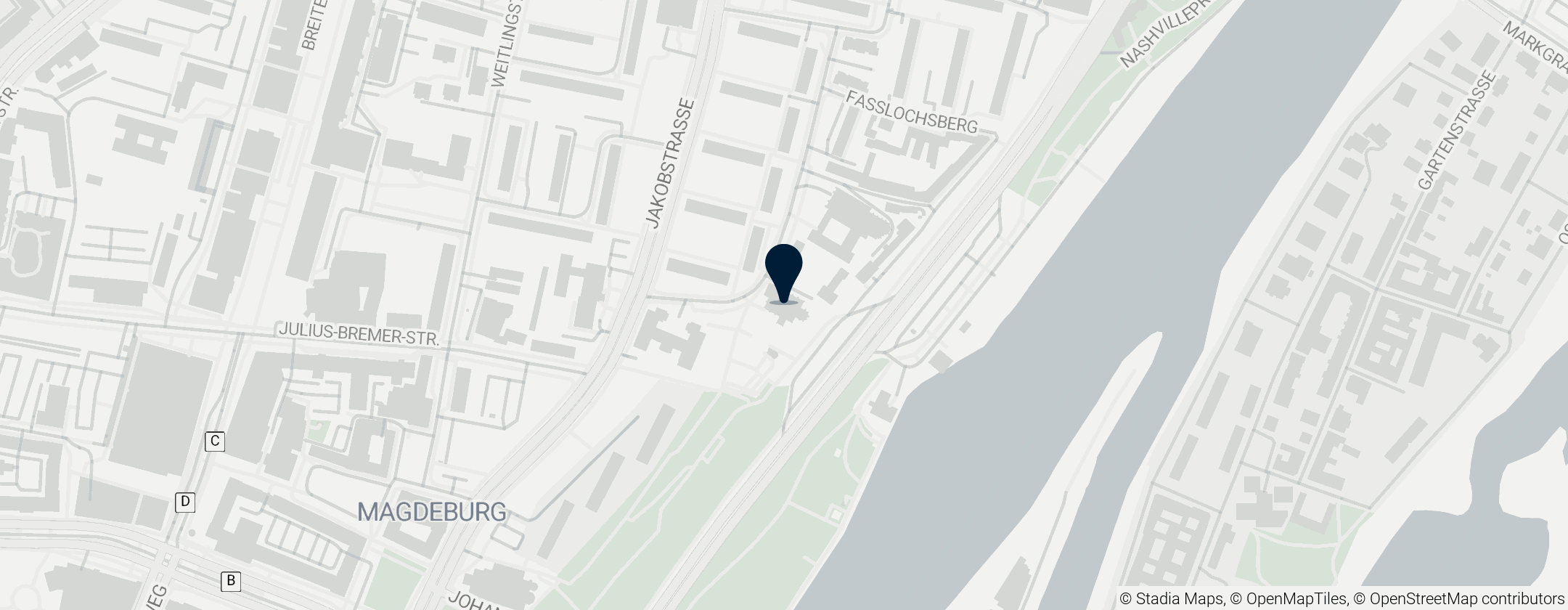 Map of Universitätskirche Sankt Petri