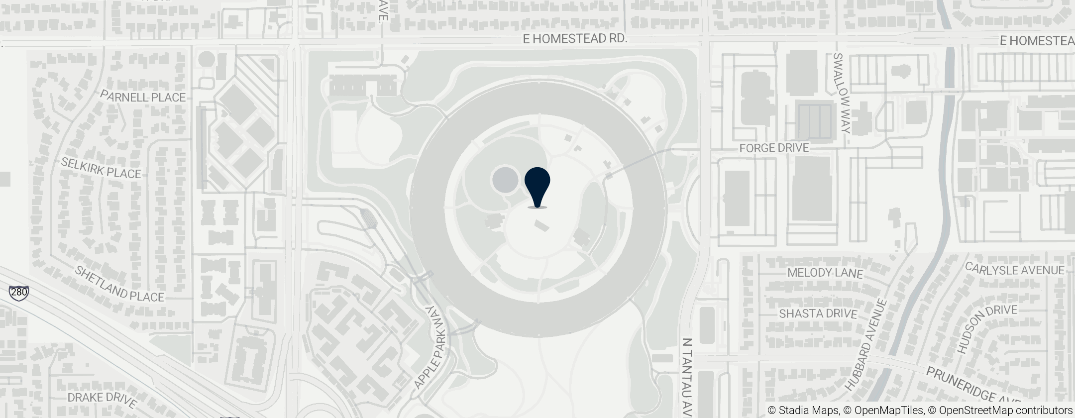 Map of Apple Park